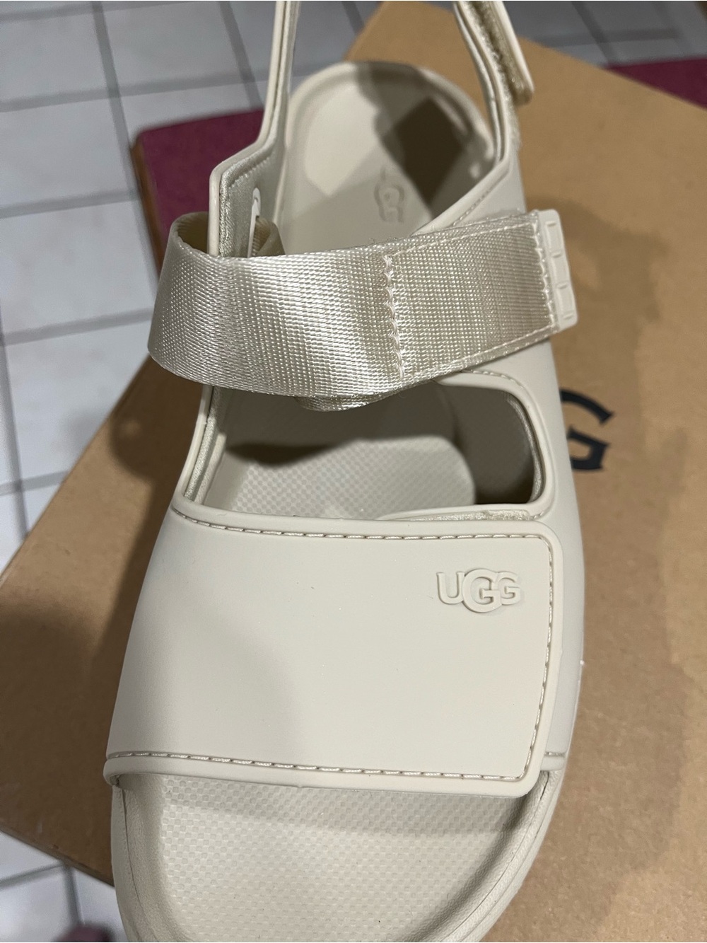 UGG Cream Platform Mary Jane Sandal